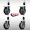 Service Caster 5'' SS Maroon Poly Swivel 1-1/2'' Expanding Stem Caster Set 2 Total Lock Brakes, 4PK SCC-SSEXTTL20S514-PPUB-MRN-2-S-2-112 - alternate 5